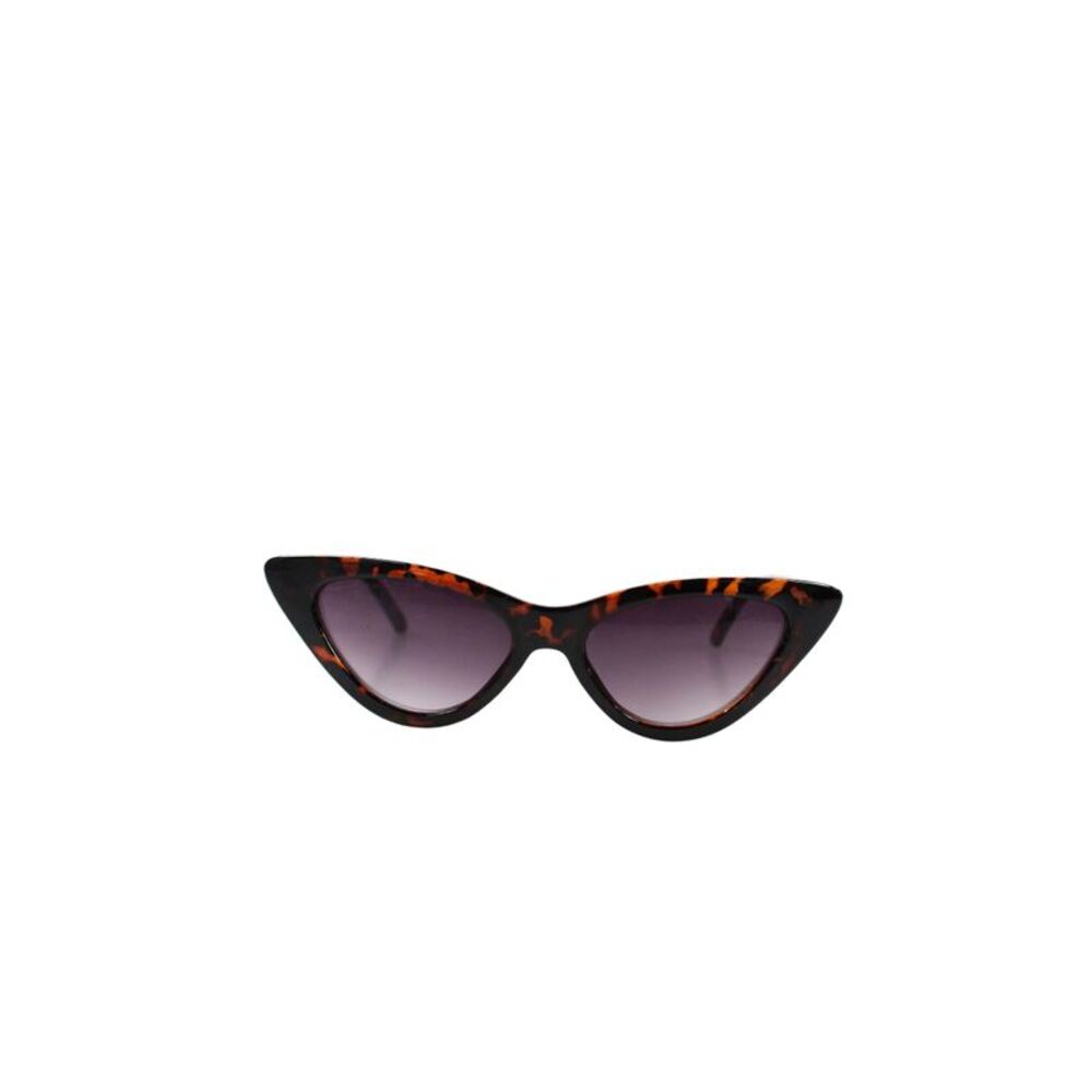 Zara Womens Tortoise Shell Frame Cat Eye Sunglasses Brown Black